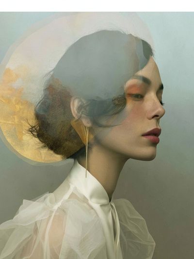 Dreamy Fashion Portrait Print.