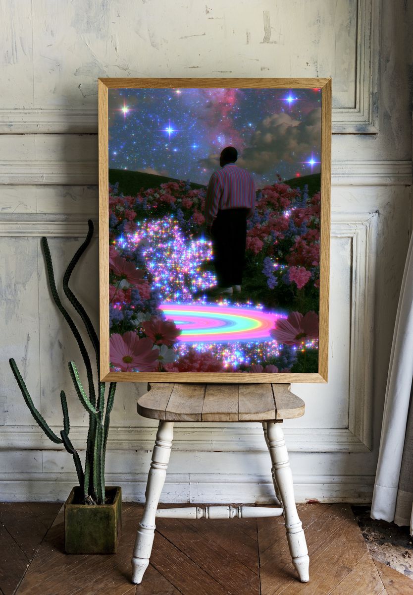 Cosmic Garden Dreamscape Print. — room view 1