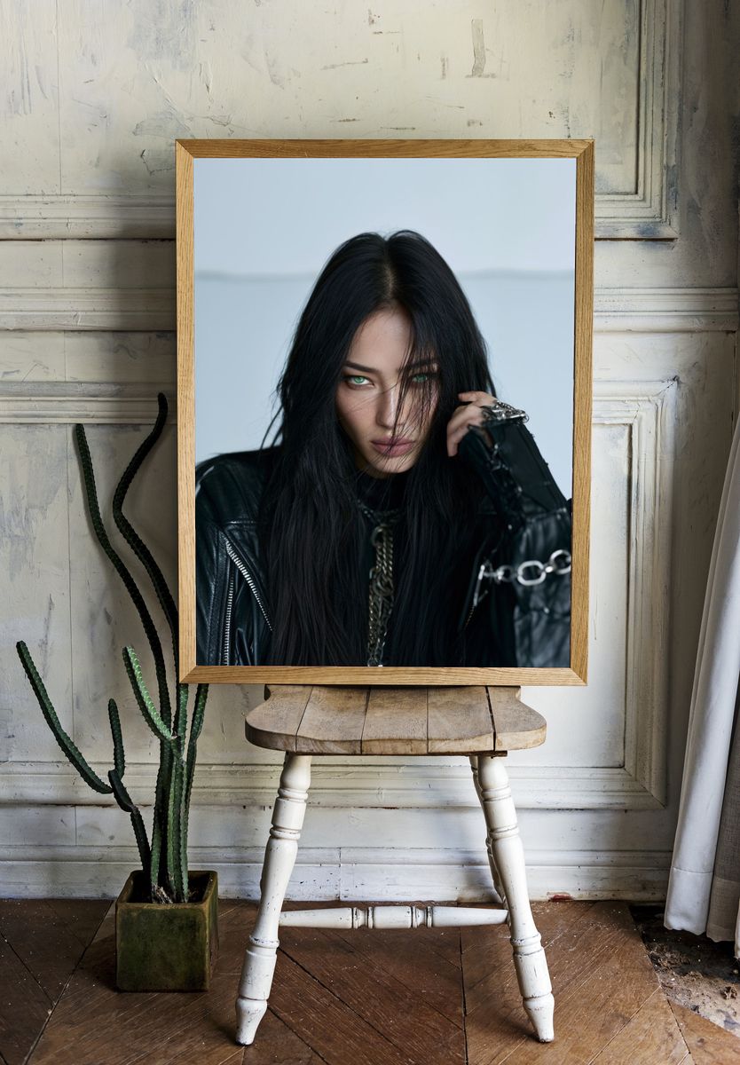 Gothic Fashion Portrait Poster. — room view 1