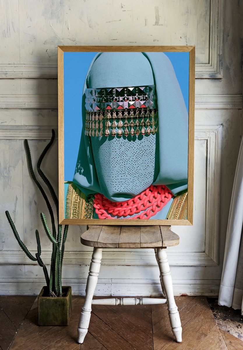 Avant-Garde Fashion Portrait Poster. — room view 1