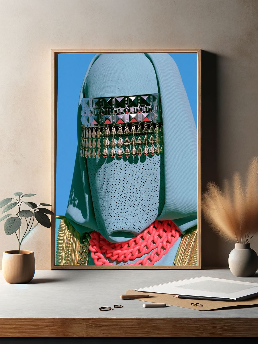 Avant-Garde Fashion Portrait Poster. — room view 2