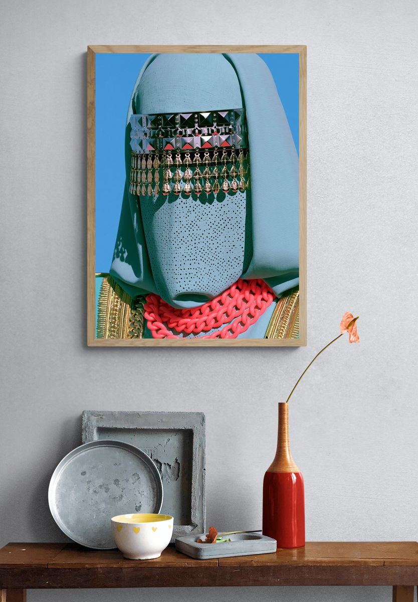 Avant-Garde Fashion Portrait Poster. — room view 3