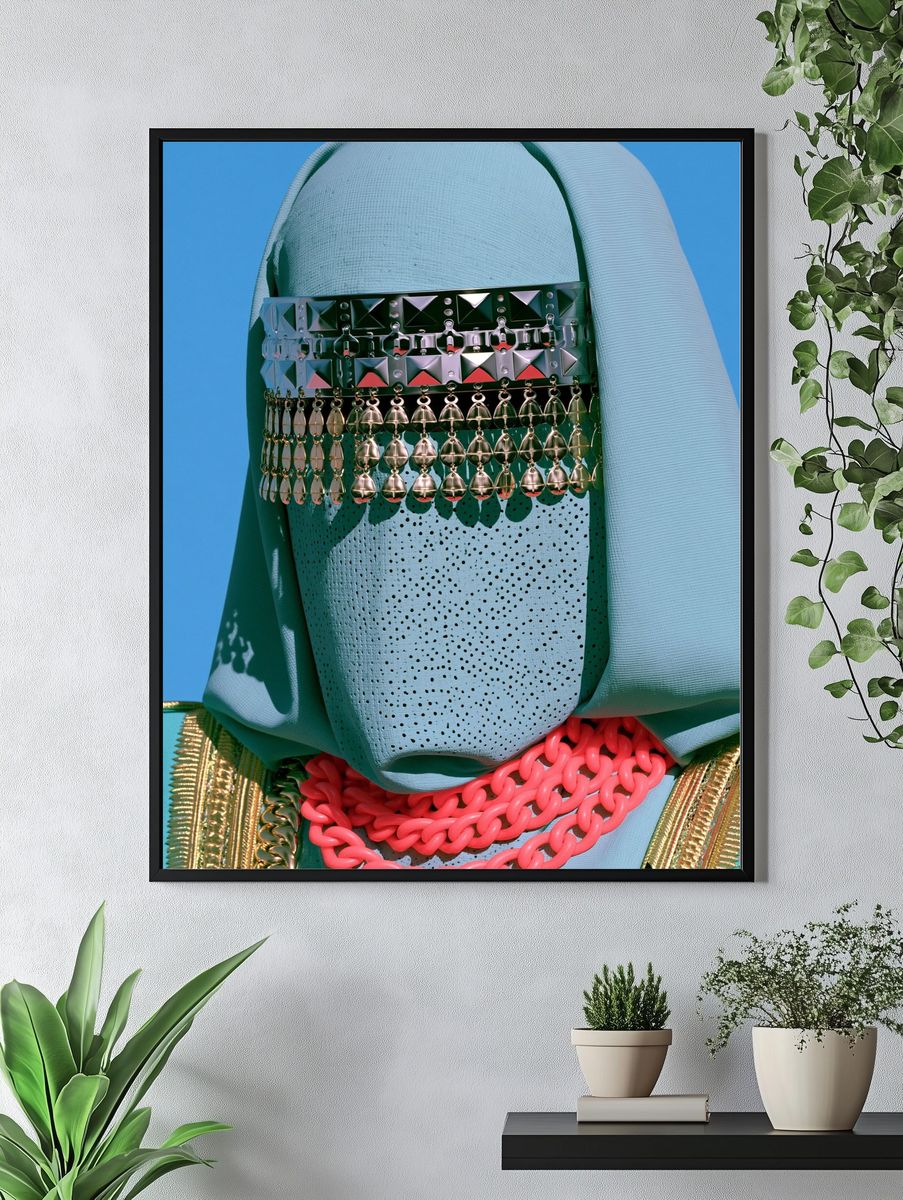 Avant-Garde Fashion Portrait Poster. — room view 4