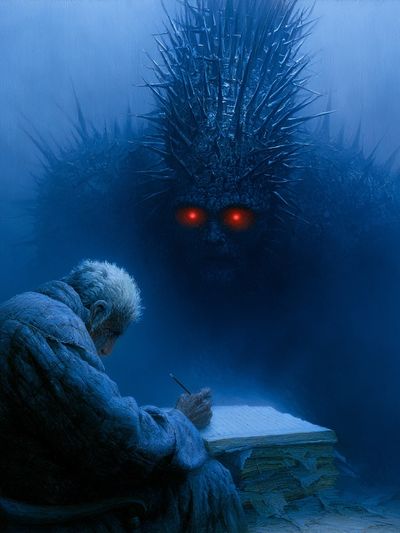 Elder and Shadow Beast Surrealism Print.