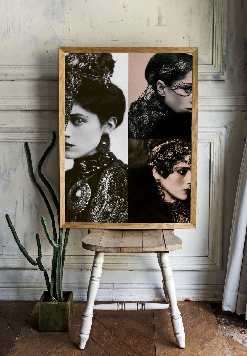 Gothic Fashion Portrait Poster. — room view 1