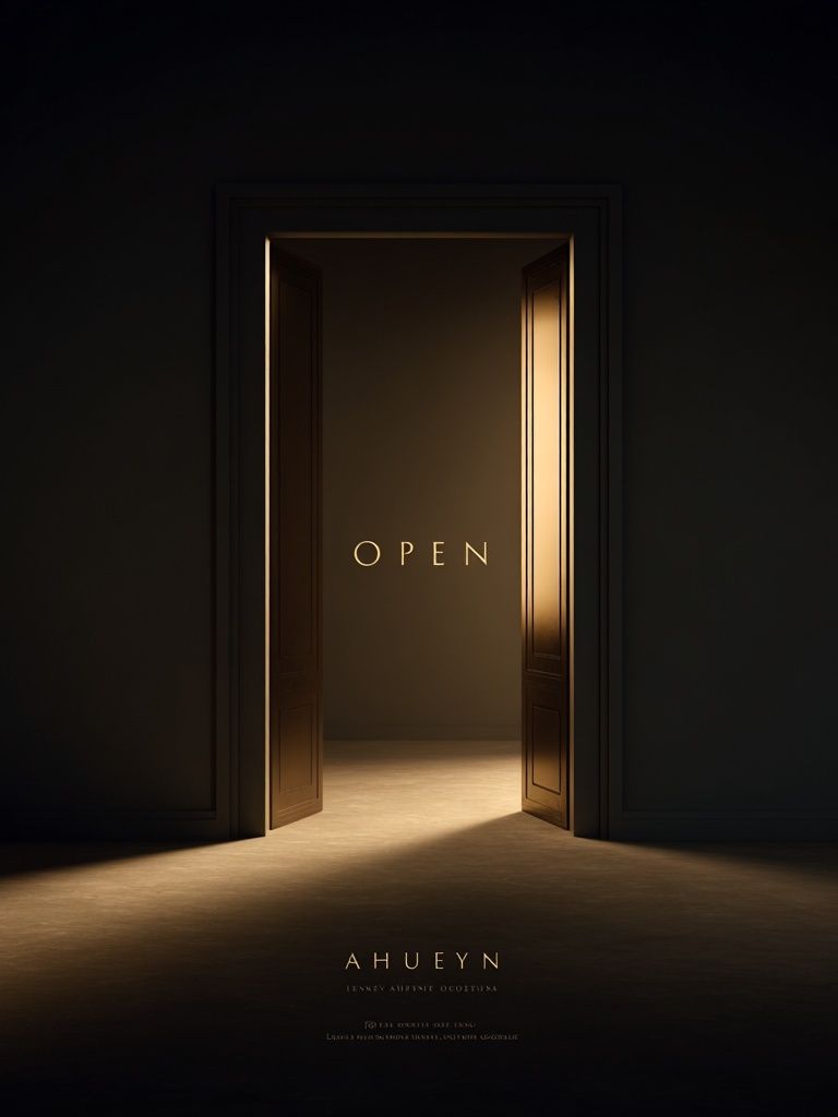 Open Door Surrealism Print. poster — fine-art art