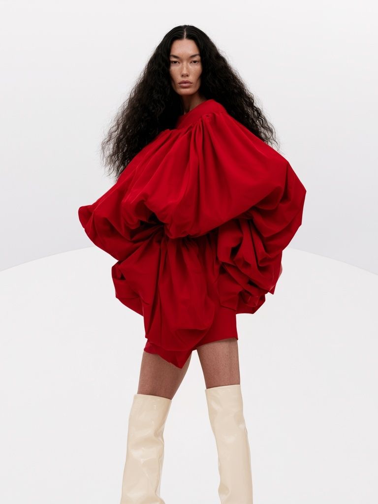 Red Fashion Editorial Poster. poster detail