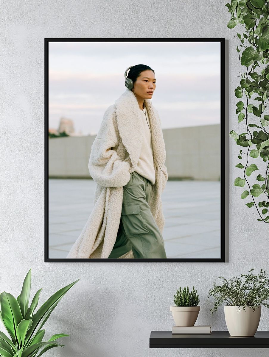 Urban Fashion Portrait Poster. — room view 4