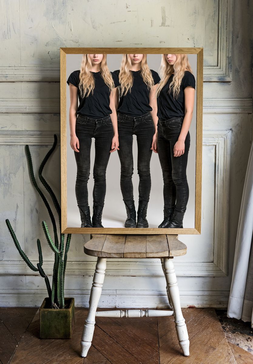Fashion Model Trio Photography Poster. — room view 1