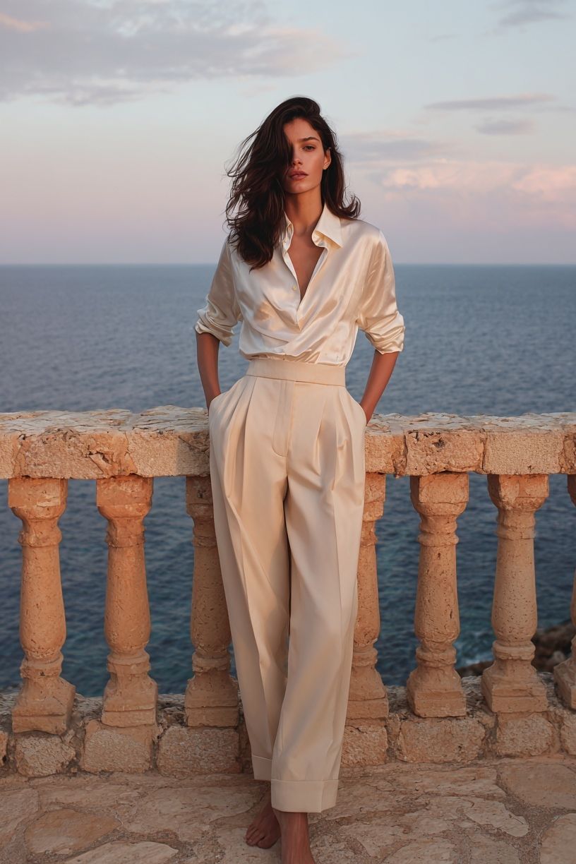 Seaside Fashion Portrait Poster. poster — photography art