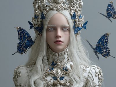Butterfly Queen Surrealism Poster. poster