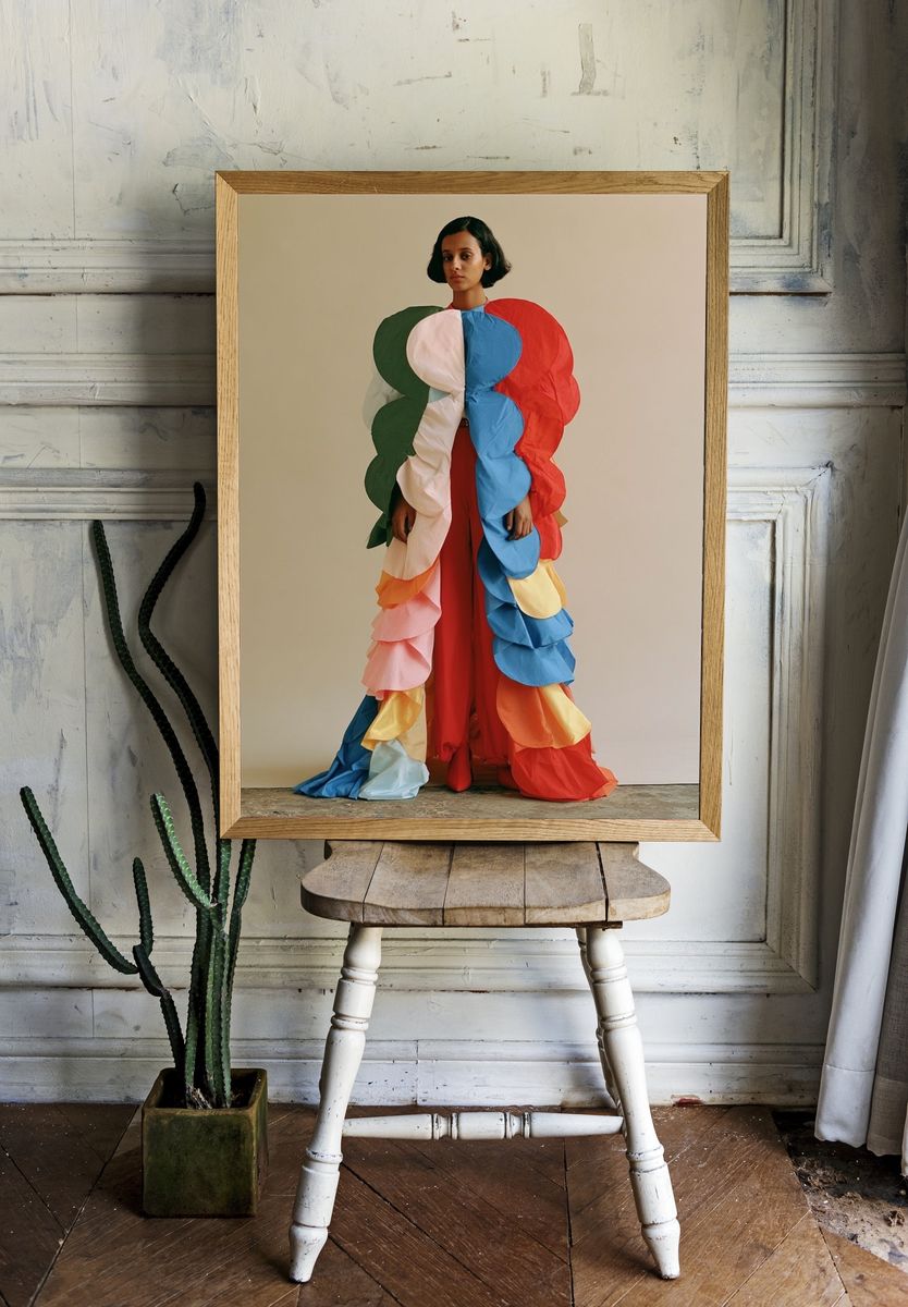 Colorful Fashion Portrait Poster. — room view 1