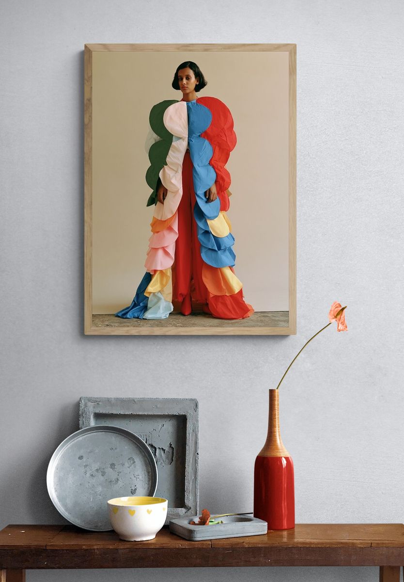 Colorful Fashion Portrait Poster. — room view 3