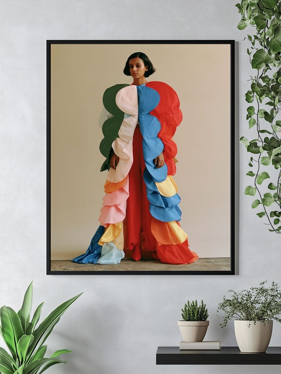 Colorful Fashion Portrait Poster. — room view 4