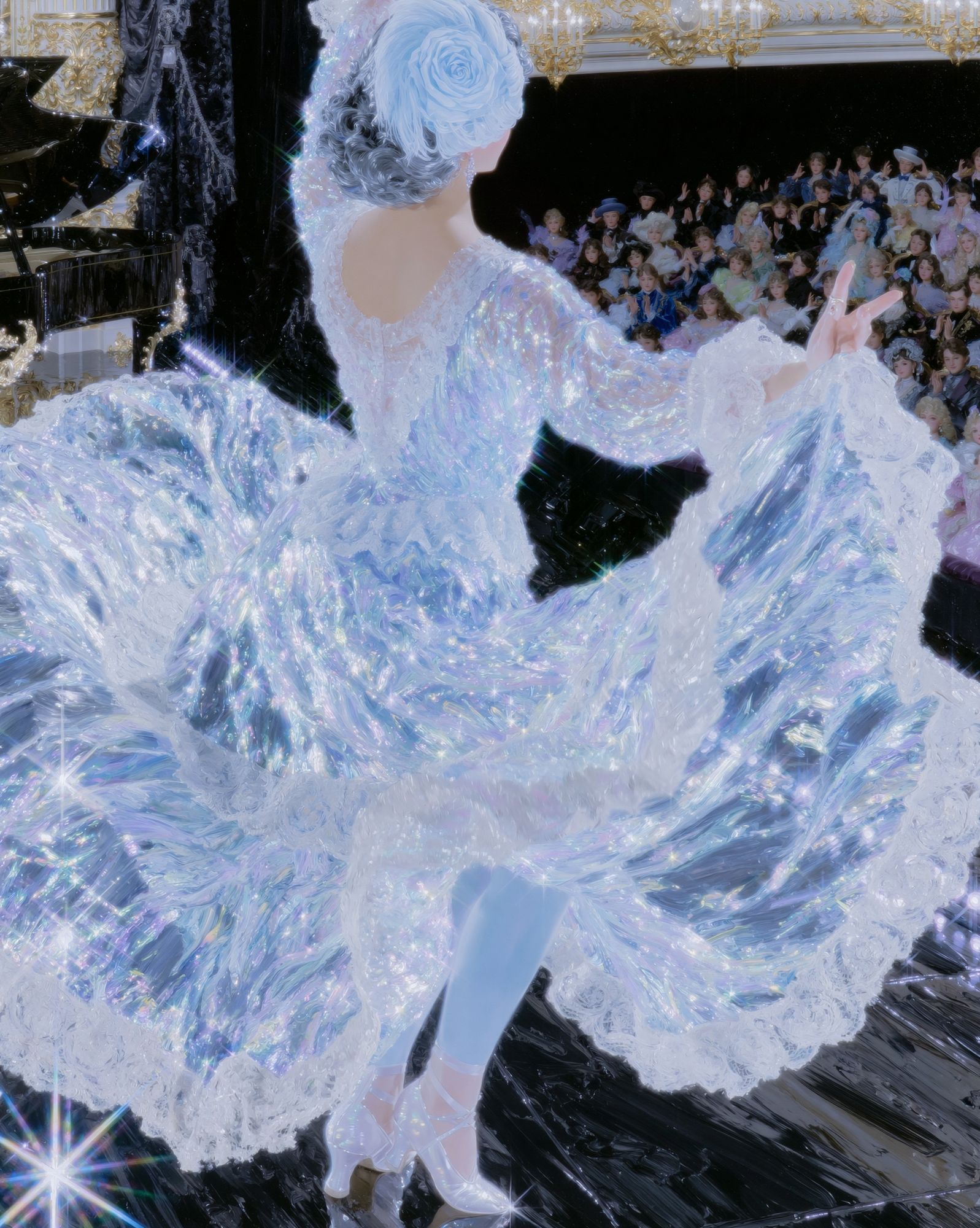 Iridescent Ballet Fashion Poster. poster — fashion art