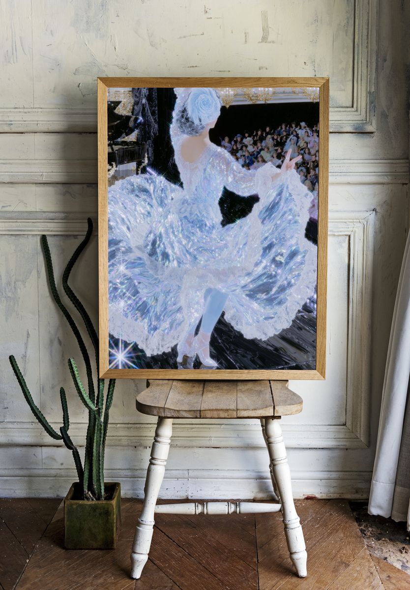 Iridescent Ballet Fashion Poster. room preview