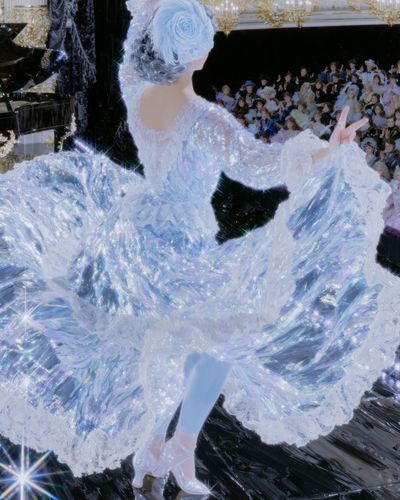 Iridescent Ballet Fashion Poster.