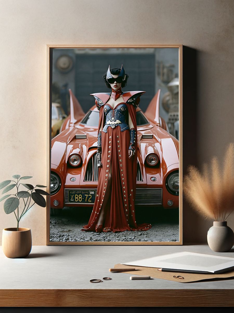 Retro Futurist Fashion Poster. — room view 2