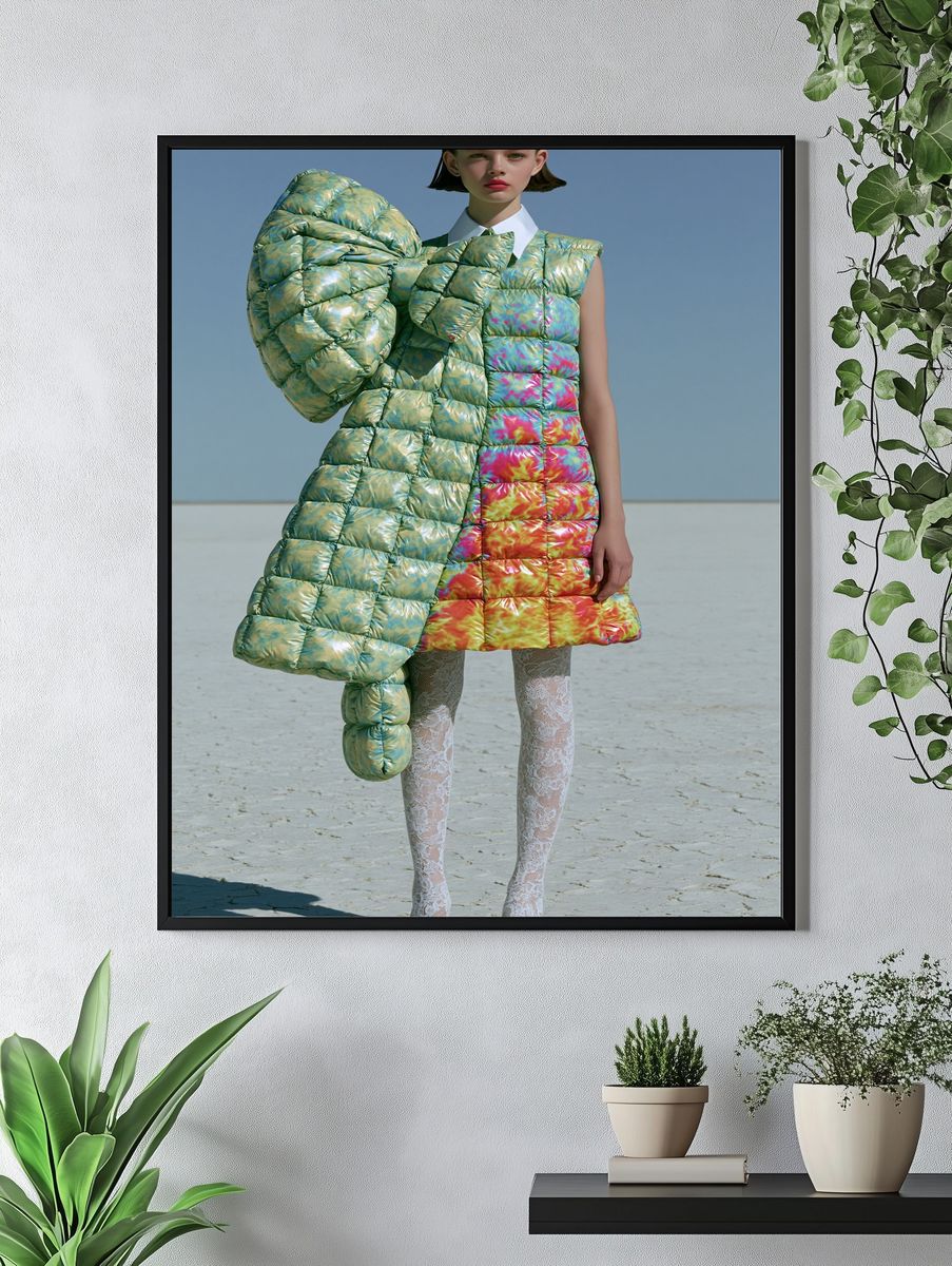 Avant-Garde Fashion Portrait Poster. — room view 4
