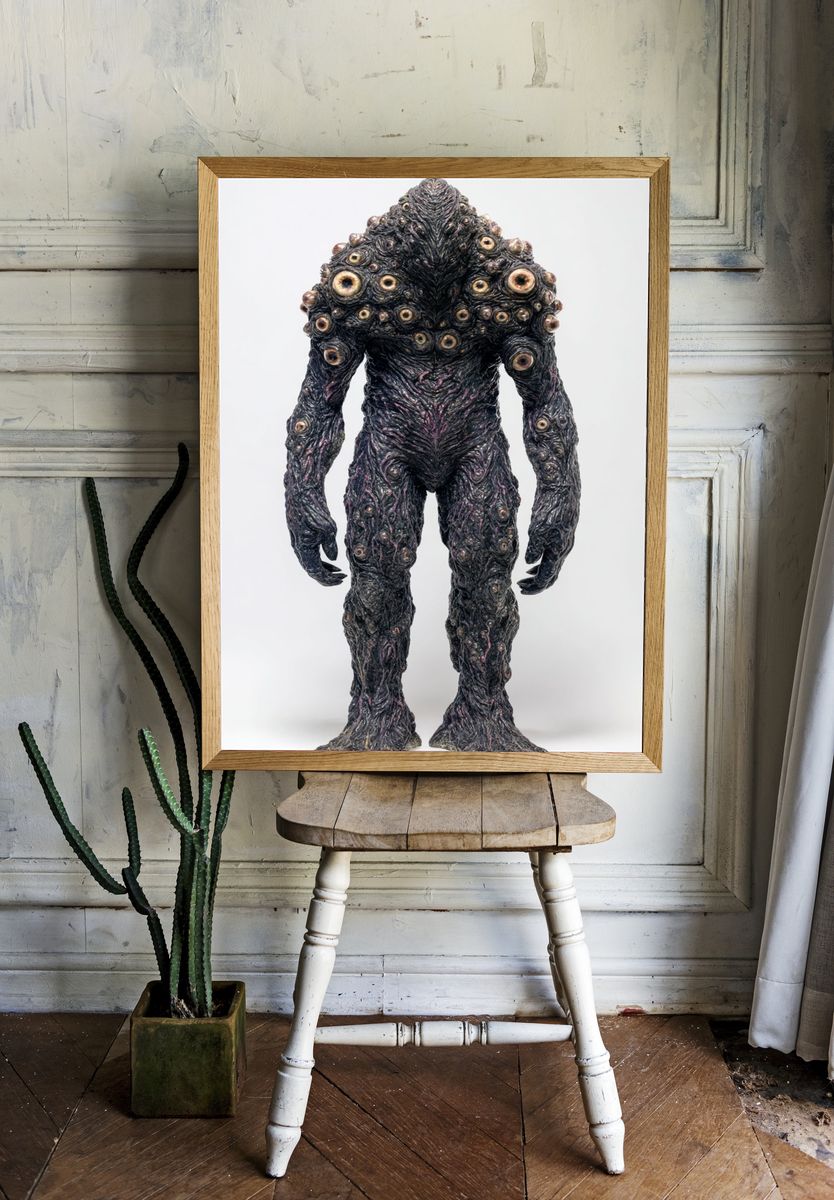 Eyeless Monster Surrealism Poster. room preview