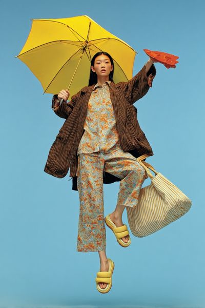 Fashion Umbrella Portrait Poster. poster