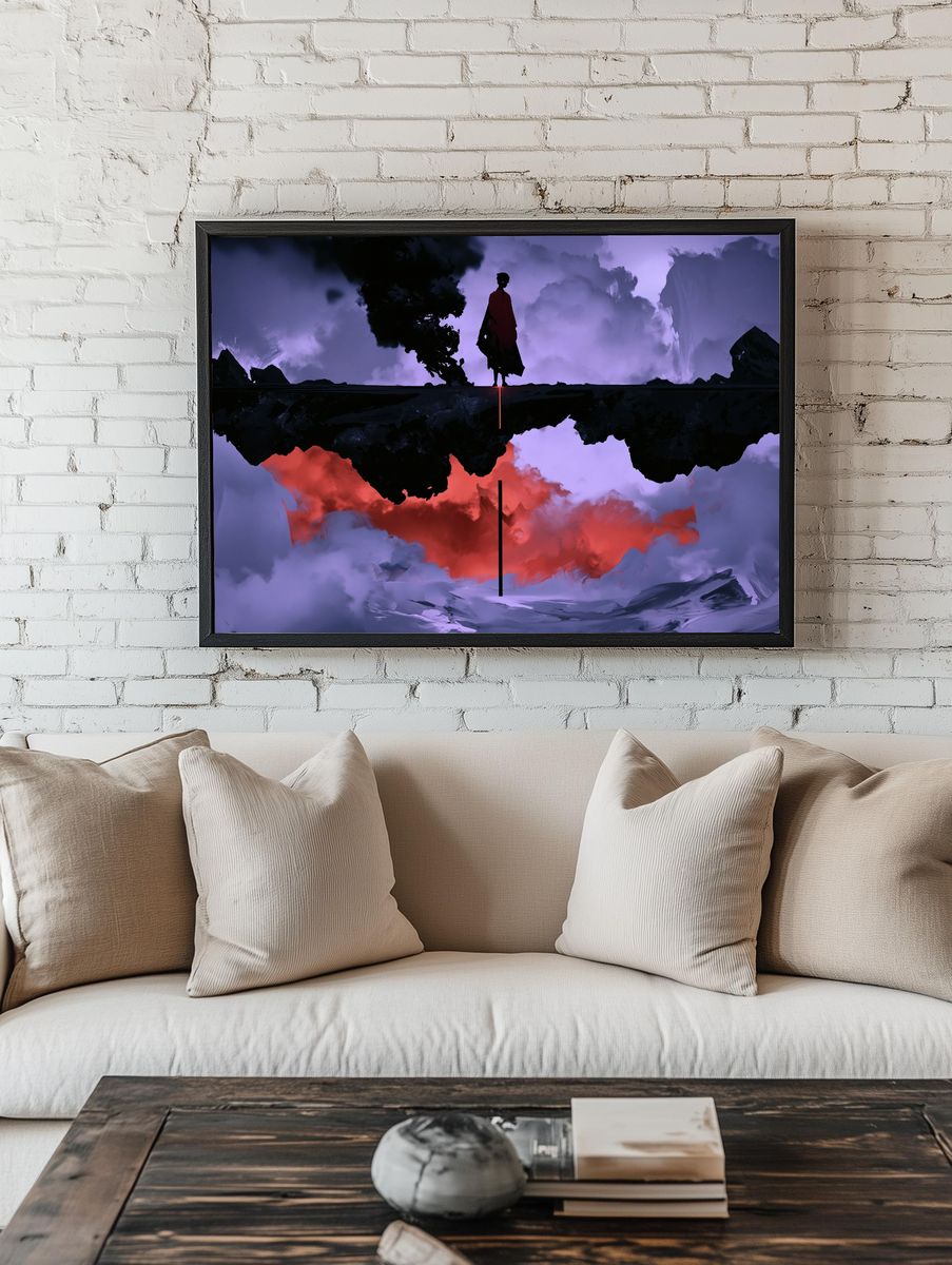 Mystic Figure Surrealism Poster. — room view 1