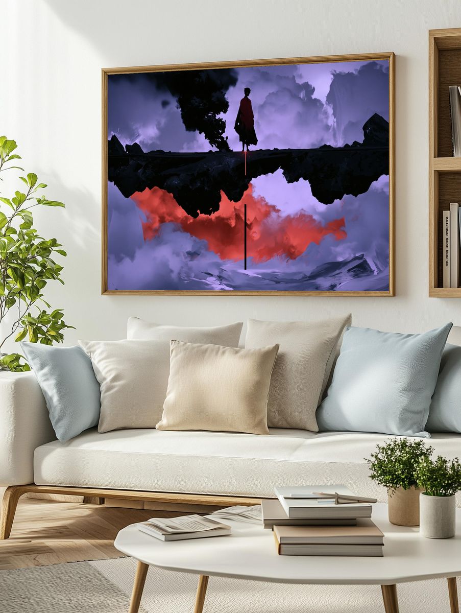 Mystic Figure Surrealism Poster. — room view 2