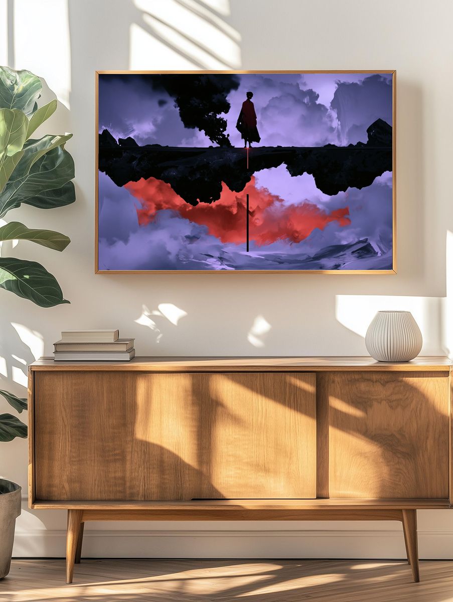 Mystic Figure Surrealism Poster. — room view 3
