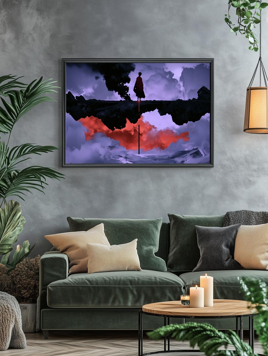 Mystic Figure Surrealism Poster. — room view 4