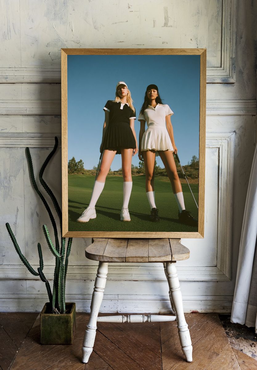 Golf Fashion Portrait Poster. room preview