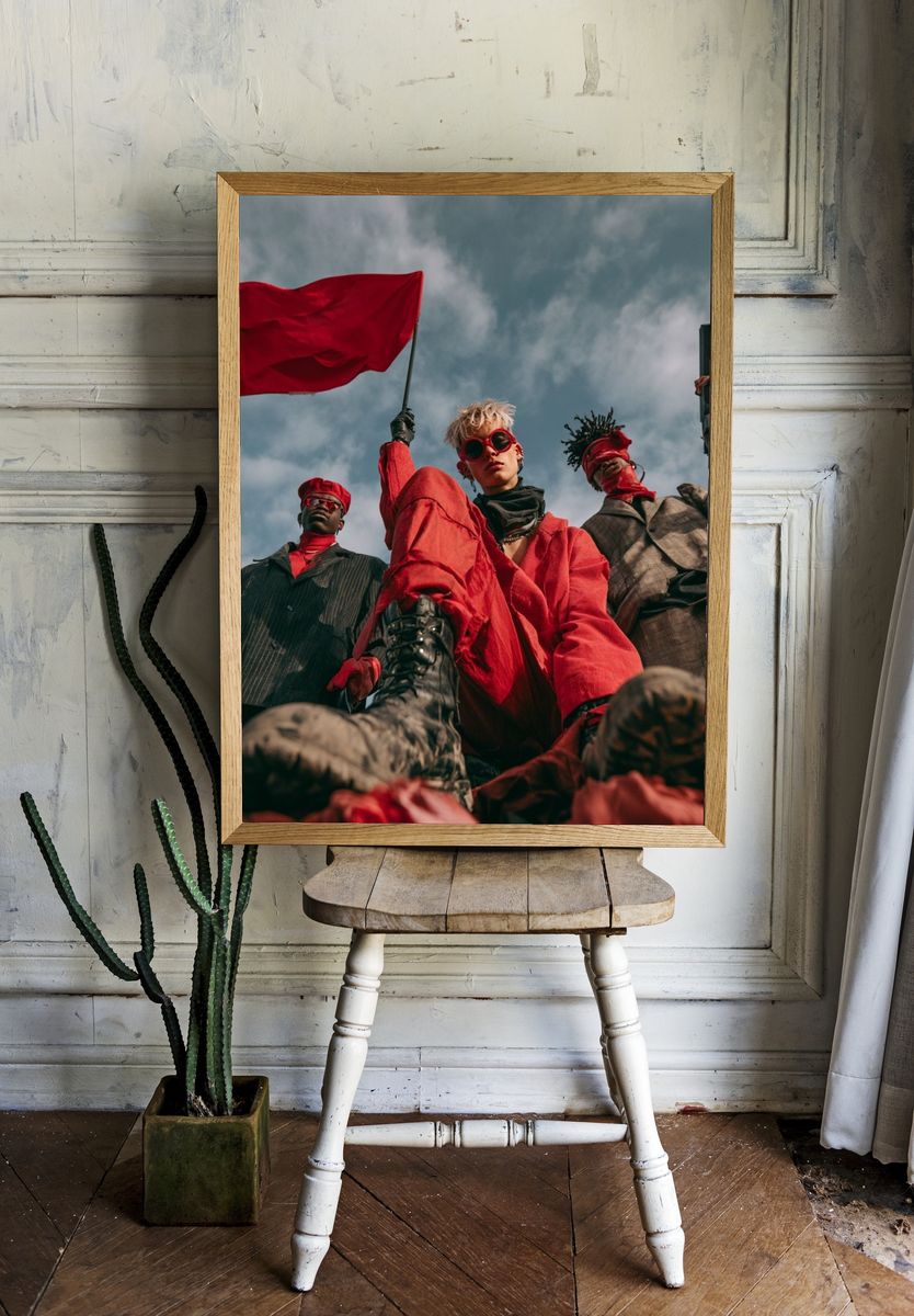Rebel Fashion Portrait Poster. — room view 1
