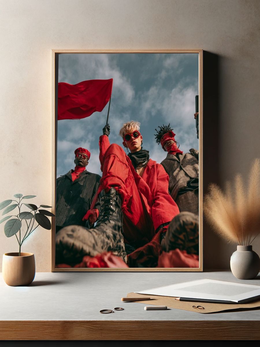 Rebel Fashion Portrait Poster. — room view 2