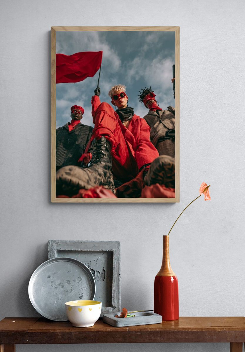 Rebel Fashion Portrait Poster. — room view 3