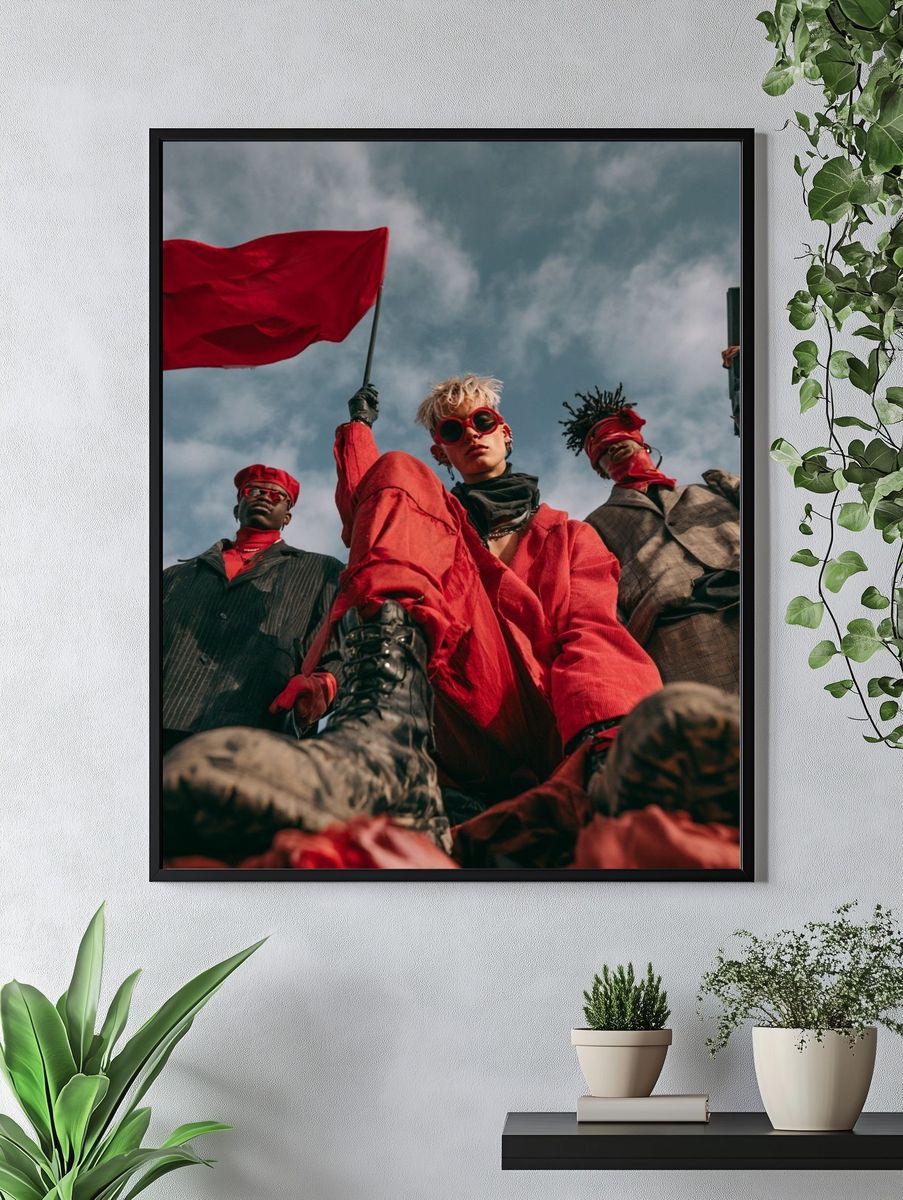 Rebel Fashion Portrait Poster. — room view 4