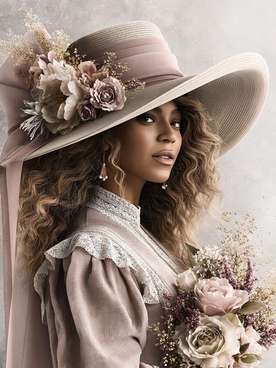 Floral Portrait Fashion Poster.