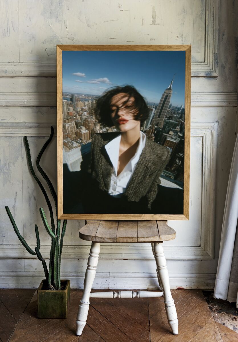 Cityscape Fashion Photography Poster. — room view 1
