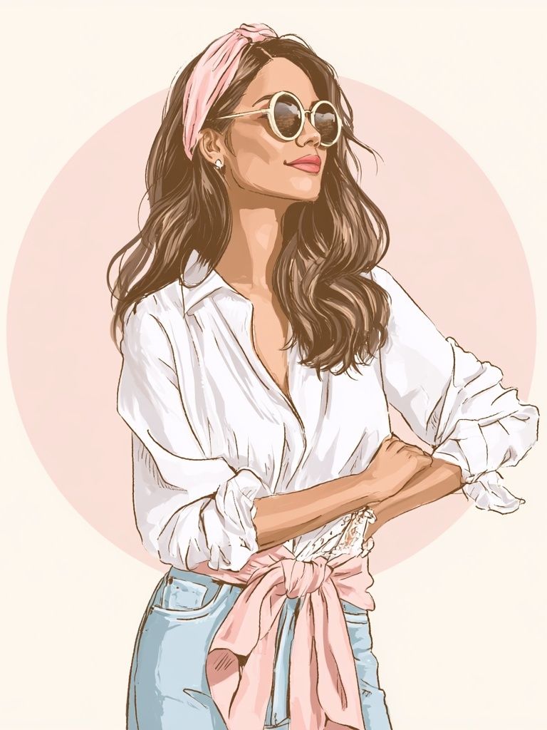 Fashion Woman Illustration Poster. poster detail