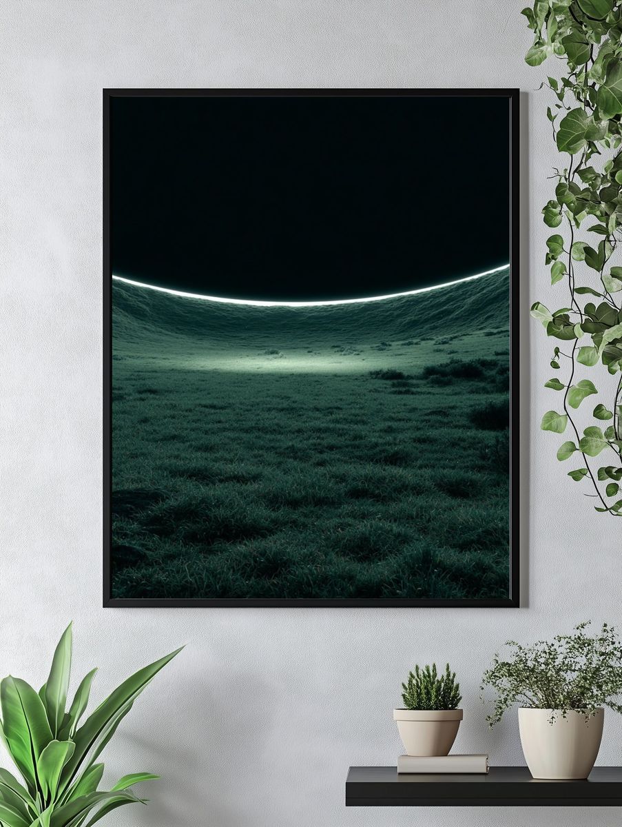 Eclipse Meadow — Surreal Print. — room view 4