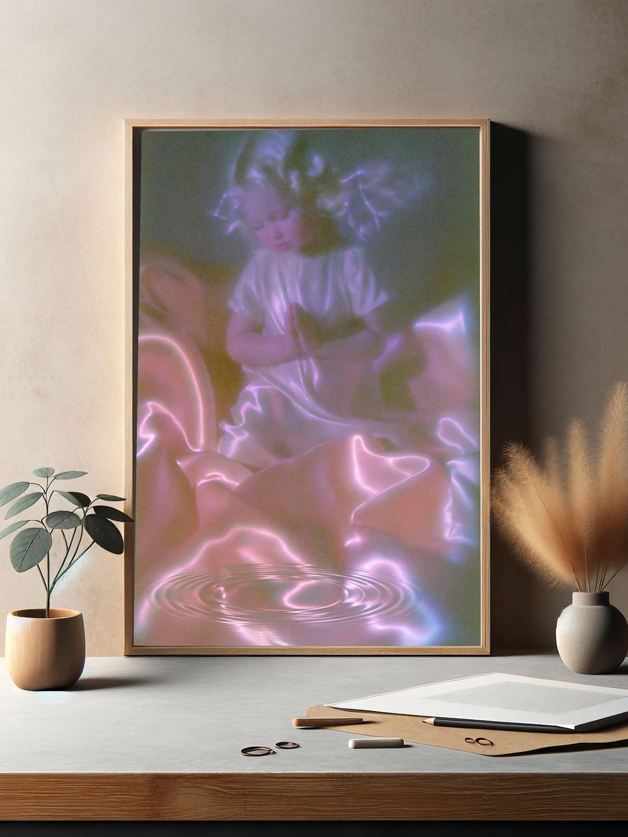 Modern Fashion Portrait Poster. — room view 2