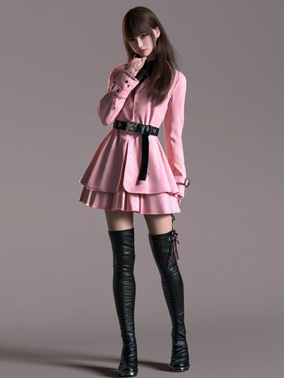 Pink Fashion Portrait Poster.