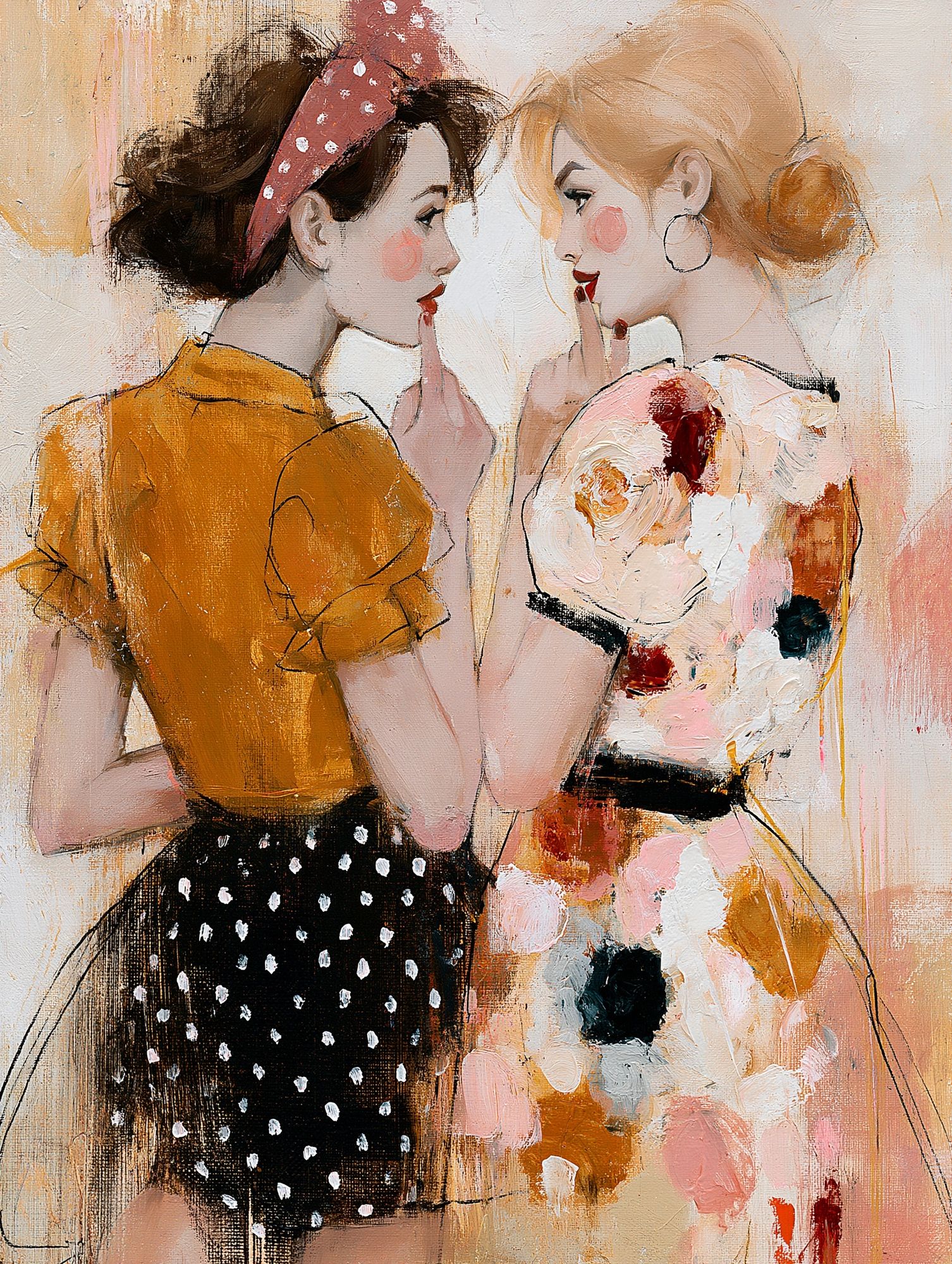 Fashion Girls Portrait Poster. poster — fashion art
