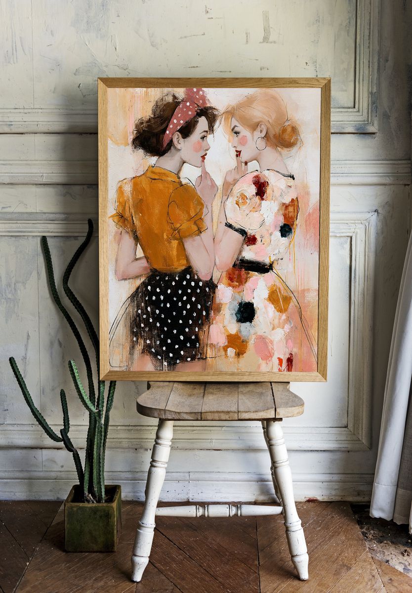 Fashion Girls Portrait Poster. room preview