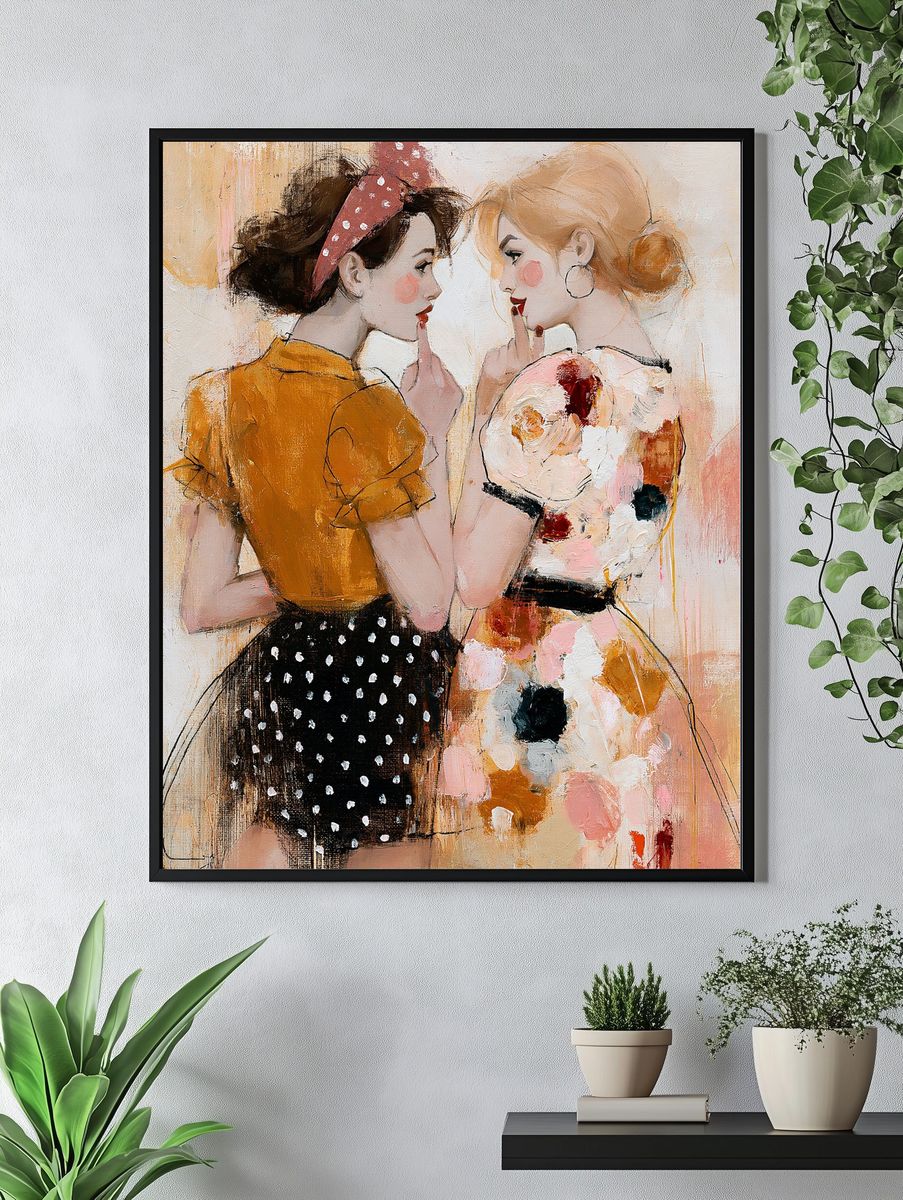 Fashion Girls Portrait Poster. — room view 4