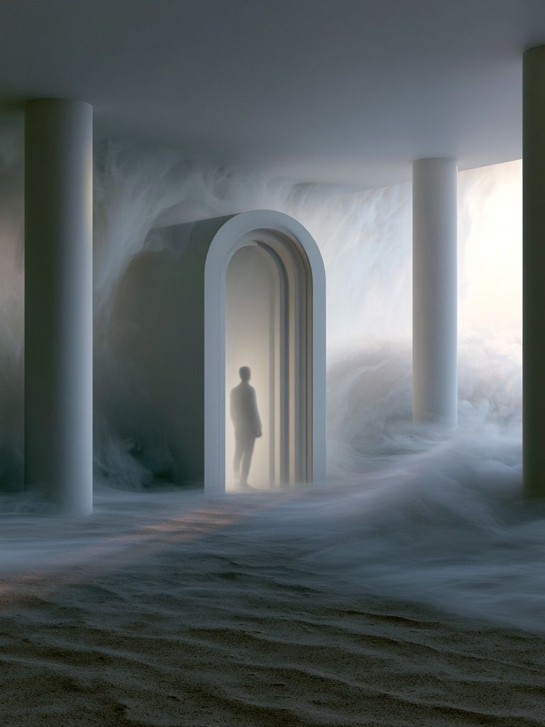 Dreamlike Archway Surrealism Print. poster — fine-art art