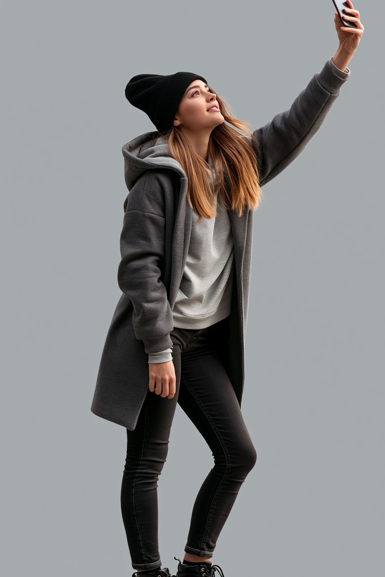 Selfie Fashion Portrait Poster. poster detail