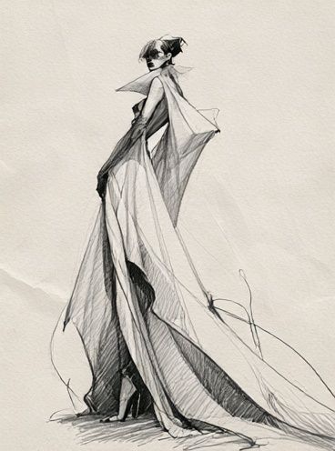 Fashion Figure Sketch Poster. poster detail