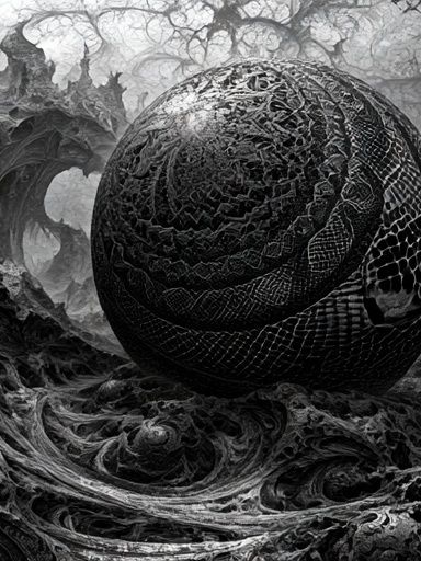 Dark Orb Surrealism Print. poster — fine-art art