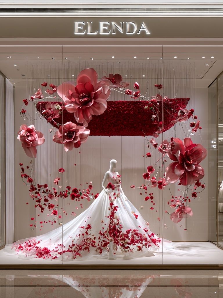 Elenda Floral Fashion Display Poster. poster — fashion art