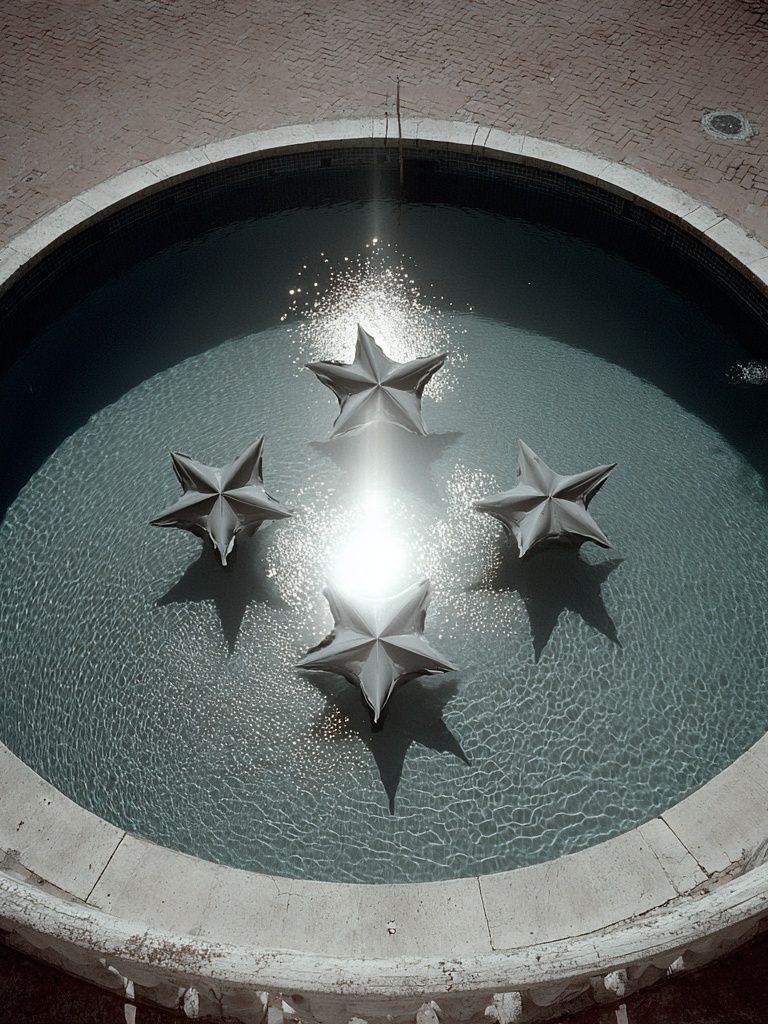 Star Fountain Surrealism Print. poster detail