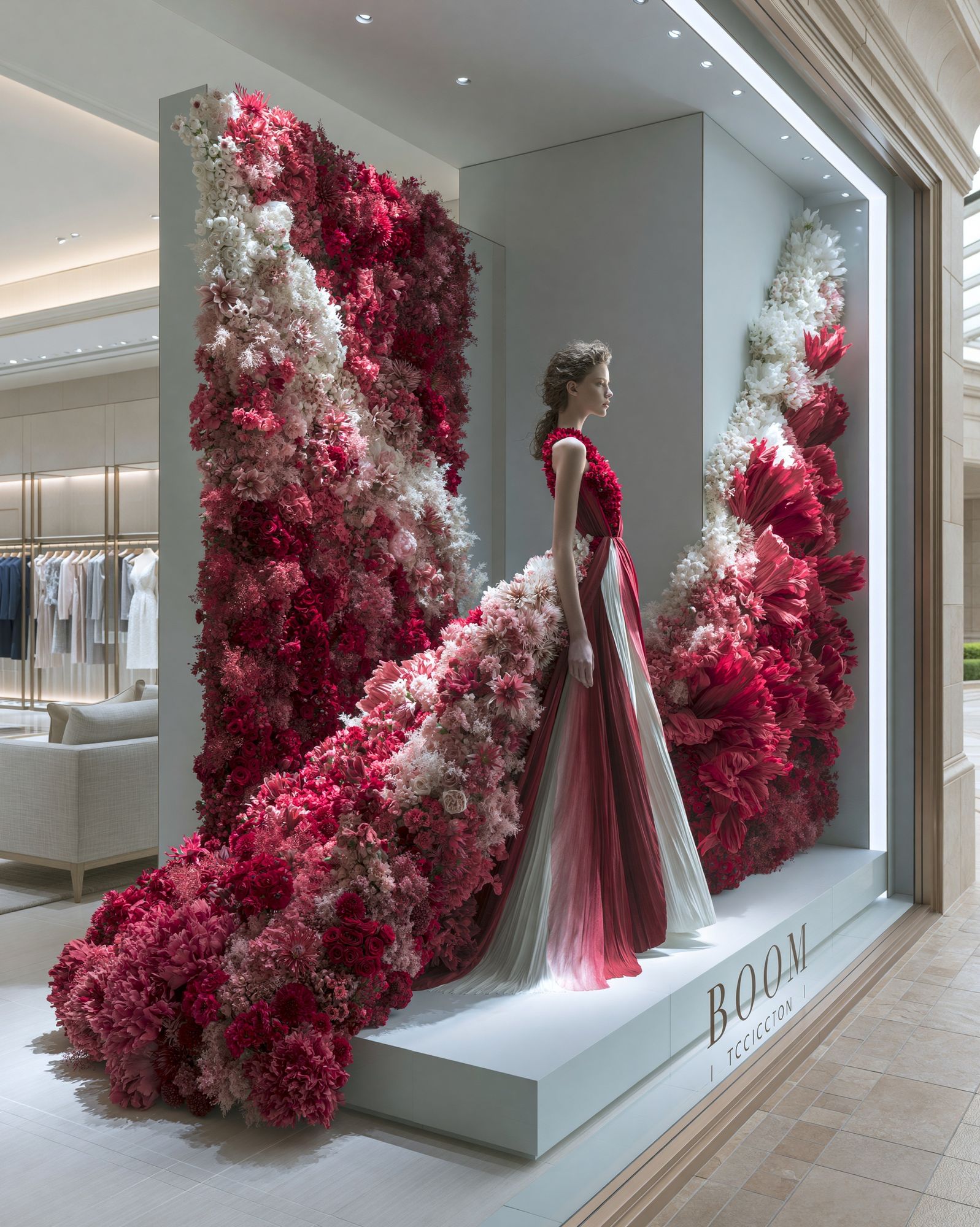 Floral Couture Fashion Poster. poster — fashion art